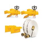 WASP Wildfire Protection Full Kit - 2 Roof Sprinklers with Gutter, Wall, or Fence Mounting, & 50 Feet of Hose - Soaks Rooftop and Surrounding Area for Outdoor Fire Protection