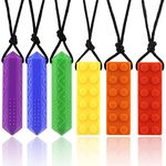 Sensory Oral Motor Chew Tool,Sensory Chew Necklaces,for with ADHD, Anxiety, Autism and to Improve Oral Chewing(Mix 2)