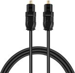 EMK Optical Audio Cable,Toslink Cable Fiber Optic Cord Compatible with Home Theater, Sound bar, TV, PS4, PS5, Xbox & More 20-Meter-EPL-225TC.(Black)