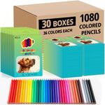 UZLU 1080 Count Colored Pencils Bul