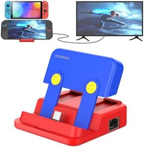 MOGOOD Switch Dock for Switch Portable TV Docking Station with 4K HDMI,Ethernet Port,USB3.0,100W PD Charging Port for Official Switch 2