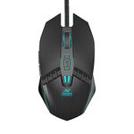 Ant Esports GM50 USB Optical Gaming Wired Mouse I 3600 DPI I Multicolour LED Lights I Ergonomic Design I Braided Cable - Black