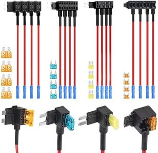 16 Pack 4 Types 12V Car Add-a-Circuit Fuse Tap Adapter,Standard Mini Micro2 and Low Profile Fuse Taps for Cars Trucks Boats