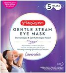 MegRhythm Gentle Steam Eye Mask, Lavender, 5 Count, Soothing Steam Eye Mask, Rejuvenates Eyes, Reduces Tension, Dermatologist and Ophthalmologist Tested