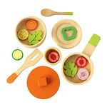 Shumee Wooden Cooking Set for Lil Chef's- 16 Pieces (3 Years+) | Multicolor | Eco Friendly | Safe & Non Toxic | No Plastic