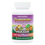 NaturesPlus Animal Parade Gummies - Natural Cherry, Orange and Grape Flavours Multivitamin and Minerals for Kids - Gluten Free - 50 Animal Shaped Gummies