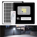 Epyz 10Watt Solar Flood Light Outdoor Waterproof Solar Wall Lamp for Garden, Outdoor, Business Sign, Street [ 54LED, Pack of 1, White Light ]-Glass;Metal