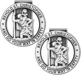 St Christopher Medal for Car Visor 