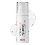 Cos-IQ 23% Vitamin C Face Serum for Glowing Skin 30ml| Advanced Molecular Skincare Technology | Highly Stable, Non Irritating, Non Sticky| Brightening & Hydrating Formula For Men & Women