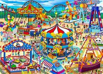 Amusement Park Jigsaw Puzzles for Adults 1000 Piece Theme Park Jigsaws 1000 Pieces for Adults Gifts