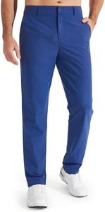 Libin Men's Pants 30" Comfy Business Casual Golf Pants Quick Dry Lightweight Fashion Outfits for Men Travel Vocation Dress Work Water Resistant, Royal Blue, 34W x 30L