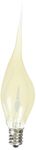 Bulbrite SF/F3CTC Silicone Dipped 3-Watt Chandelier Bulb, Candelabra Base