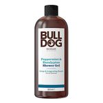 BULLDOG SKINCARE - Peppermint and Eucalyptus Shower Gel | Crisp and Invigorating Scent | 500 ml