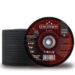 LINCONSON 4.5” Grinding Wheel for Metal & Stainless Steel Used On Angle Grinder 4 1/2”x1/4”x7/8" Depressed Center (SG 4544DC) (15)