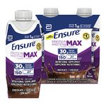 Ensure Protein Max 30 g Nutrition Shake Supplement, Chocolate Protein Drink with 30 g of Protein, 1 g of Sugar, 330 mL (Pack of 4), 1320 mL