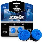 KontrolFreek FPS Freek Edge for PlayStation 4 (PS4) and PlayStation 5 (PS5) | Performance Thumbsticks | 1 High-Rise Convex, 1 Low-Rise Convex | Blue