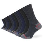 Socksmad 12 Pack Mens Work Socks Size 12-14 UK - Thick Boot Socks for Men - Cushioned Padded Sole For Builders, Mechanics, Engineers - Heavy Duty Socks for Men - Moisture-Wicking, Durable, Soft