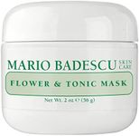 Mario Badescu Flower & Tonic Mask - Absorbs Excess Oil and Shine - Gentle and Purifying Face Care for Men and Women - Facial Mask Ideal for Combination, Oily or Sensitive Skin, 2 oz