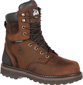 Georgia Men's Brookville 8" Work Boot-M, Dark Brown, 10.5 W US