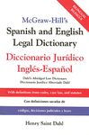 McGraw-Hill's Spanish and English Legal Dictionary: Doccionario Juridico Ingles-Espanol (OTHER DICTIONARY)