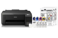 Ink Experts Dye Sublimation A4 Printer Bundle - Mac Compatible with Epson ET1810 inc. Printer and Inktec Sublinova Inks