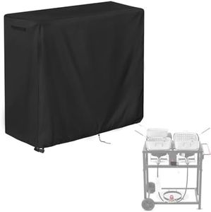 Aidetech Outdoor Fryers Cover for FIRE RIOT Deep Fryer with Double Burner Propane Stove Outdoor, Portable Waterproof Turkey Fryer Cover - 29" D x 18.5" W x 31" H