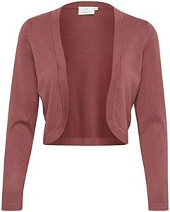 KAFFE Femme Cropped Cardigan Sweater Bolero, Apple Butter, M EU