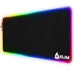 KLIM Supremacy - Extra Large RGB Mouse Pad - New - Extended Surface (XL) - Lighting Effects - High Precision Fabric - Very Large USB Gamer Mouse Pad with Backlighting - 786 x 300 x 3 mm