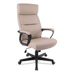 Alera Alera Oxnam Series High-Back Task Chair, Supports Up to 275 lbs, 17.56" to 21.38" Seat Height, Tan Seat/Back, Black Base