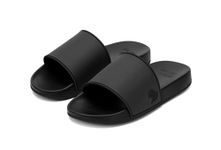 BODY GLOVE Kids Slides, Slide Sandals for Boys and Girls (Black/Black, Large (7-8yrs))