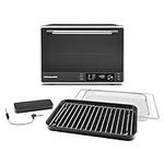 KitchenAid Dual Convection Countertop Oven with Air Fry and Temperature Probe - KCO224BM, Black Matte