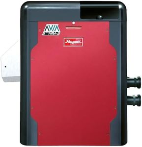 Raypak Avia 400K BTU Natural Gas Pool Heater for Inground Pools Gas Pool and Spa Heater with NiTek Heat Exchanger, Built-in WiFi, 120/240V (018045)