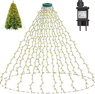 Joycome Guirlande Lumineuse Sapin de Noel 8 Modes 400 LED 2M * 16 Branche Decoration, pour arbre de 100 cm à 240 cm, Intérieur et Extérieur - Blanc Chaud