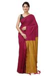 T.J. SAREES Unleash Your Inner Diva with our Sarees for cotton sarees for women Pure cotton saree for puja occasion and Plain Pure Cotton Sarees for Trendsetting Women (Yellow and Pink, Pack Of 1)