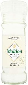 Maldon Salt, Sea Salt Grinder, 55 g, Refillable and Adjustable, Kosher, Natural, Handcrafted, Gourmet, Pyramid Crystals