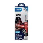 Oral B Kids Star Wars Rechargeable Rotating Electric Toothbrush, 2 Brushing Modes (Daily & Sensitive), 2 Min Timer with Quadpacer, 2 Year Warranty, IPX7 Water Resistant, Round Brush Head