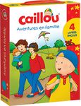 Caillou: Aventures en famille: 4 petits livres à emporter partout