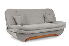 Honeypot - Sofa - Weronika - Large Storage Sofa Bed for Living Room- 3 Seater - Grey Fabric (3 Seater)