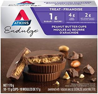 Atkins Endulge Treats, Peanut Butter Cups, Low Sugar, Keto Friendly, High Fibre, 1g Sugar, 2g Carbs, 10ct
