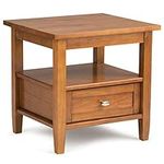 Simpli Home Warm Shaker End Tables, Light Golden Brown