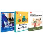 Introductory Microeconomics and Statistics for Economics By TR Jain & VK Ohri & Business Studies By Poonam Gandhi Class 11 (Set of 3) | CBSE (NCERT Solved) | Examination 2023-2024