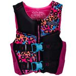 Hyperlite Indy CGA Girls Wakeboard Vest Pink/Black Sz S (50-90Lbs)