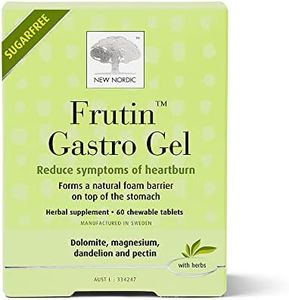 New Nordic S/F Frutin Gastro Gel Chewable Heartburn Relief - 60 Tablets