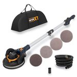 MAXXT 4mm Random Orbital Drywall Sander, Brushless 400W 3.5A Foldable Electric Wall Sander, Sander Tool with 1&2 Mode Suction Switching, Memory Variable Speed, 180° Flex Head, LED Light, Carry Bag