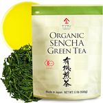 Green Tea Loose Leaf Sencha Bulk, JAS Certified Organic, Japan, 500g Bag【YAMASAN】