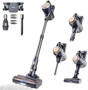 Proscenic Neuf P11 Lite Aspirateur Balai sans Fil,450W 40KPa 50Min Aspirateur sans Fil Puissant,Léger Aspirateur avec Brosse Anti-Emmêlementet,6 Filtre Lavable,Pour Tapis,Poils Animaux,Sol Dur,Voiture