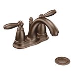 Moen 6610ORB Brantford 2-Handle Lavatory Faucet with Drain Assembly, Oil Rubbed Bronze (Not CA/VT Compliant)