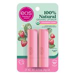 EOS 2 Piece Organic Lip Balm Stick, Strawberry Sorbet, 0.28 Ounce