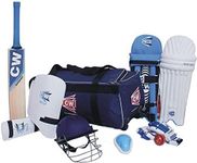 CW Academy Cricket Set Left Hand Complete Cricket Set Junior - Adult Cricket Equipment Package Cricket Set with Senior Bat (5 for 9-10 yr)