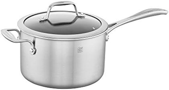 Zwilling Spirit Ceramic Nonstick Saucepan, 4-qt, Stainless Steel